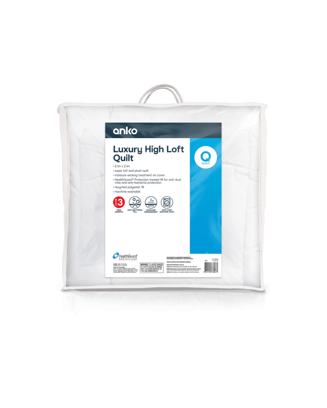 High Warmth Luxury High Loft Quilt - Queen Bed, W