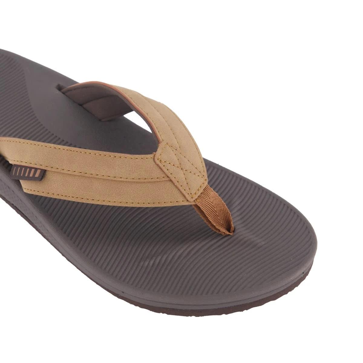 3 Wide Strap Thongs BROWN, 3 of 3