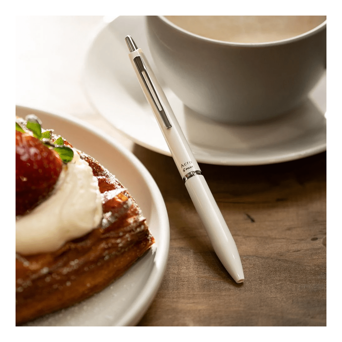 6 PILOT Acro 300 0.5mm Hybrid Ballpoint Pen White Barrel, 6 of 6