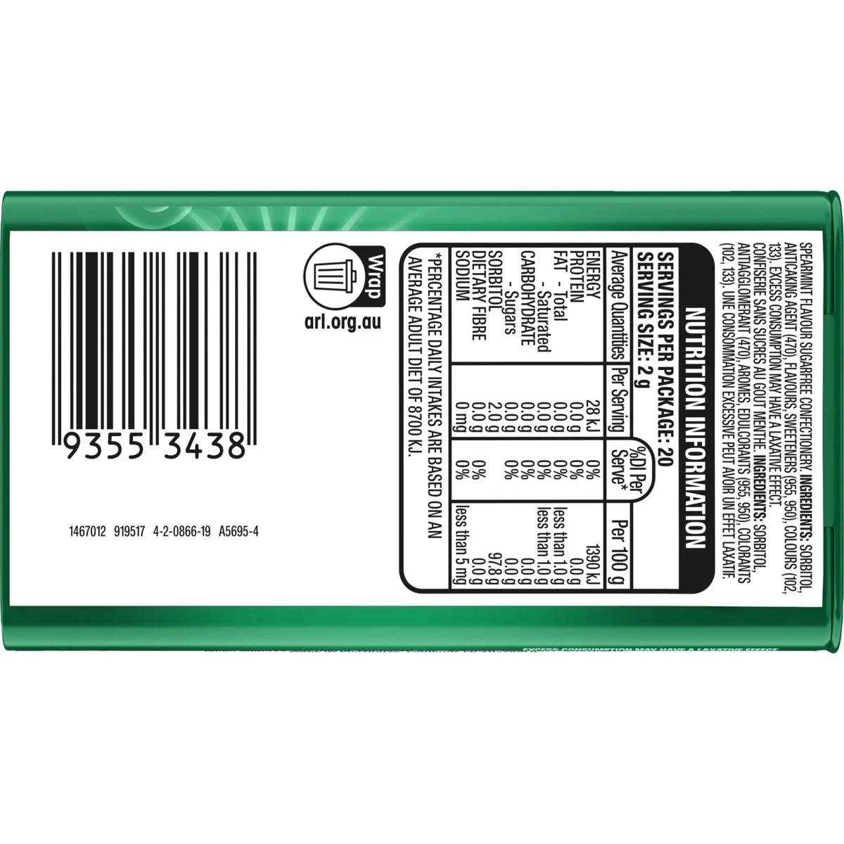 3 Wrigley's Eclipse Spearmint Tin 40g, 3 of 7