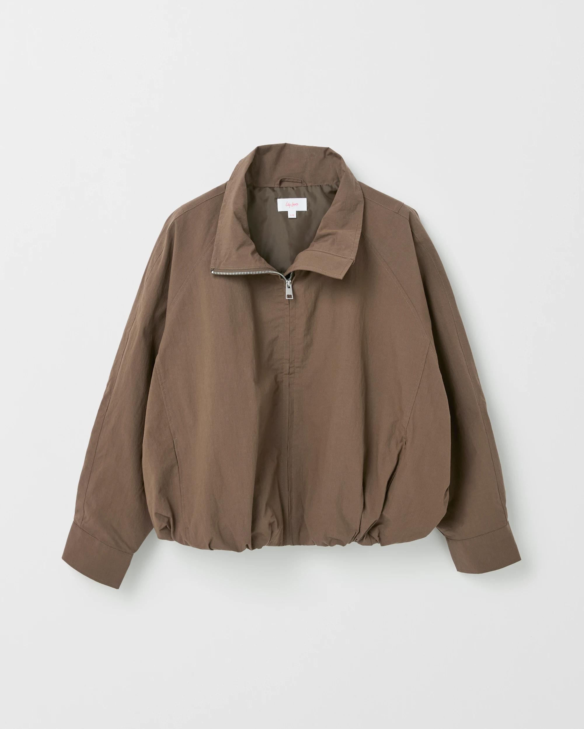 6 Lily Loves Australian Cotton Blend Parker Jacket DARK KHAKI, 6 of 7