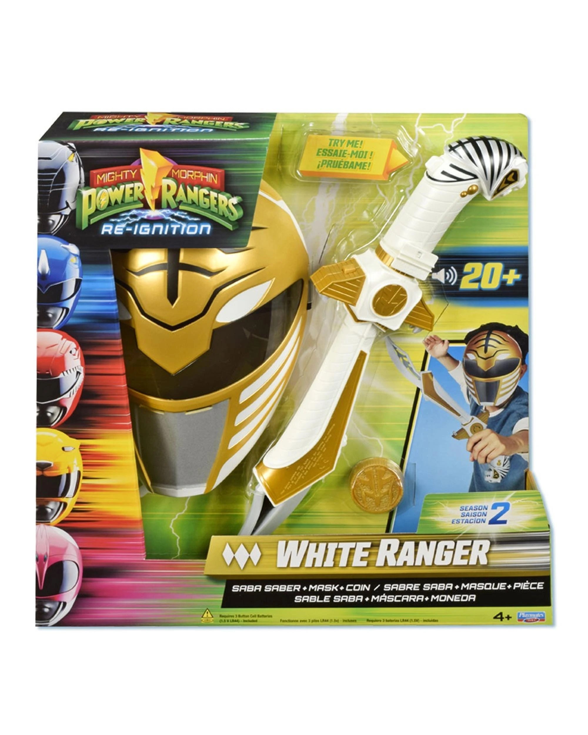 1 Power Rangers Re-Ignition Season 2 White Ranger Role Play Set, 1 of 3