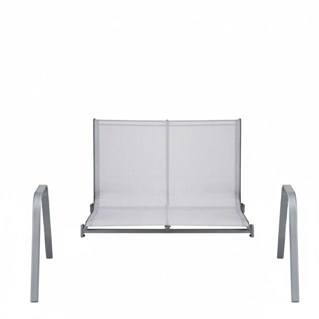 7 Gardeon Garden Bench Seat Steel Outdoor Patio Park Lounge Backyard Chair - Grey, 7 of 7