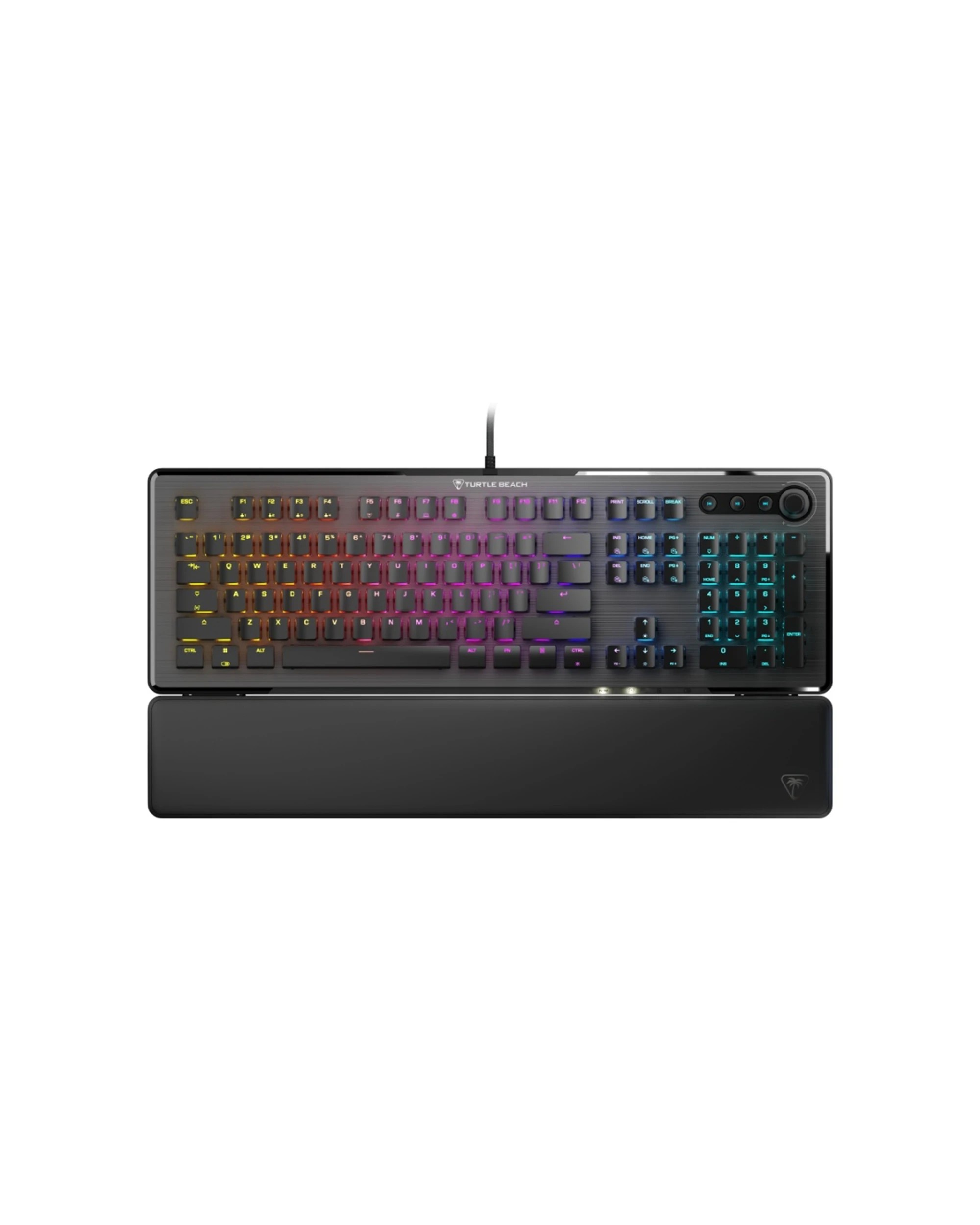 1 Turtle Beach LED Vulcan II Max Wired RGB Optical-Mechanical Gaming Keyboard For PC - Multi, 1 of 7