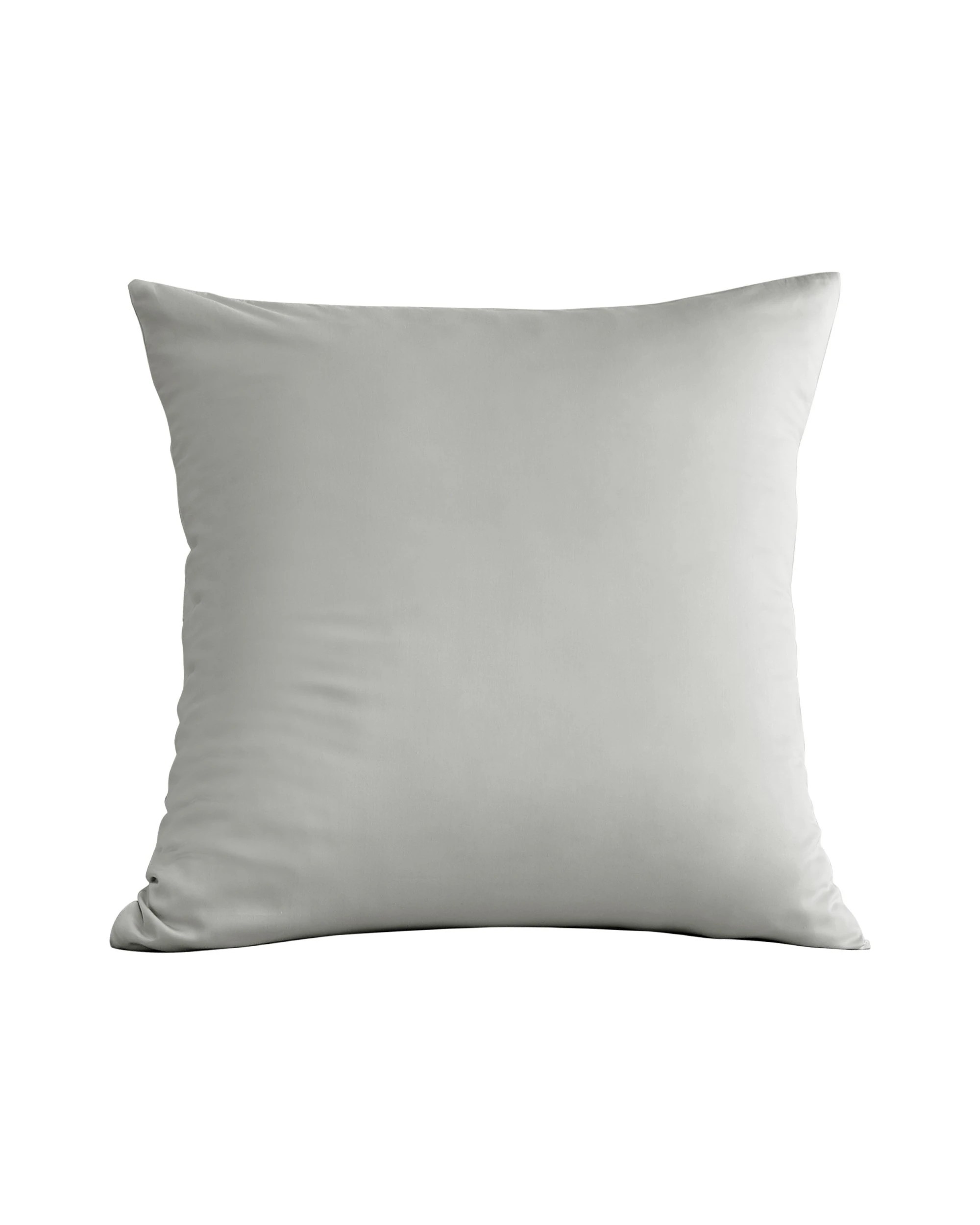 2 Serene 400TC Bamboo Cotton Sateen Euro Pillowcase - Dove Grey, 2 of 3