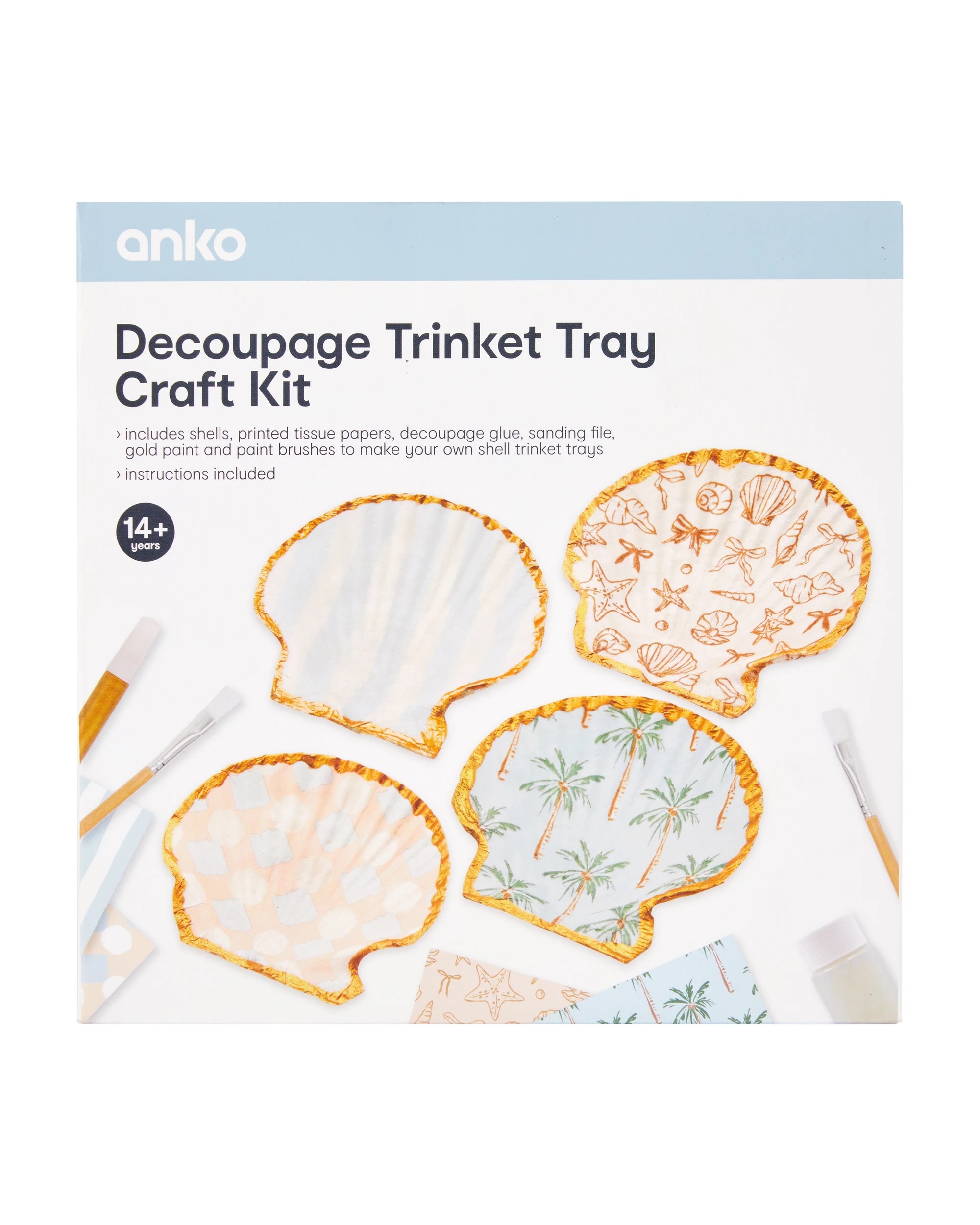 1 Decoupage Trinket Tray Craft Kit, 1 of 3