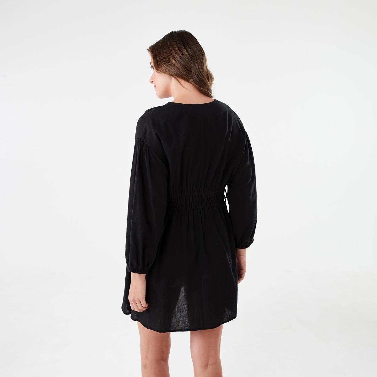 3 Beach Mini Dress BLACK, 3 of 7