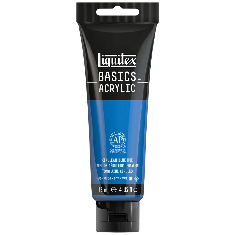 1 Liquitex Basics 118mL Paint Cerulean Blue Hue, 1 of 5