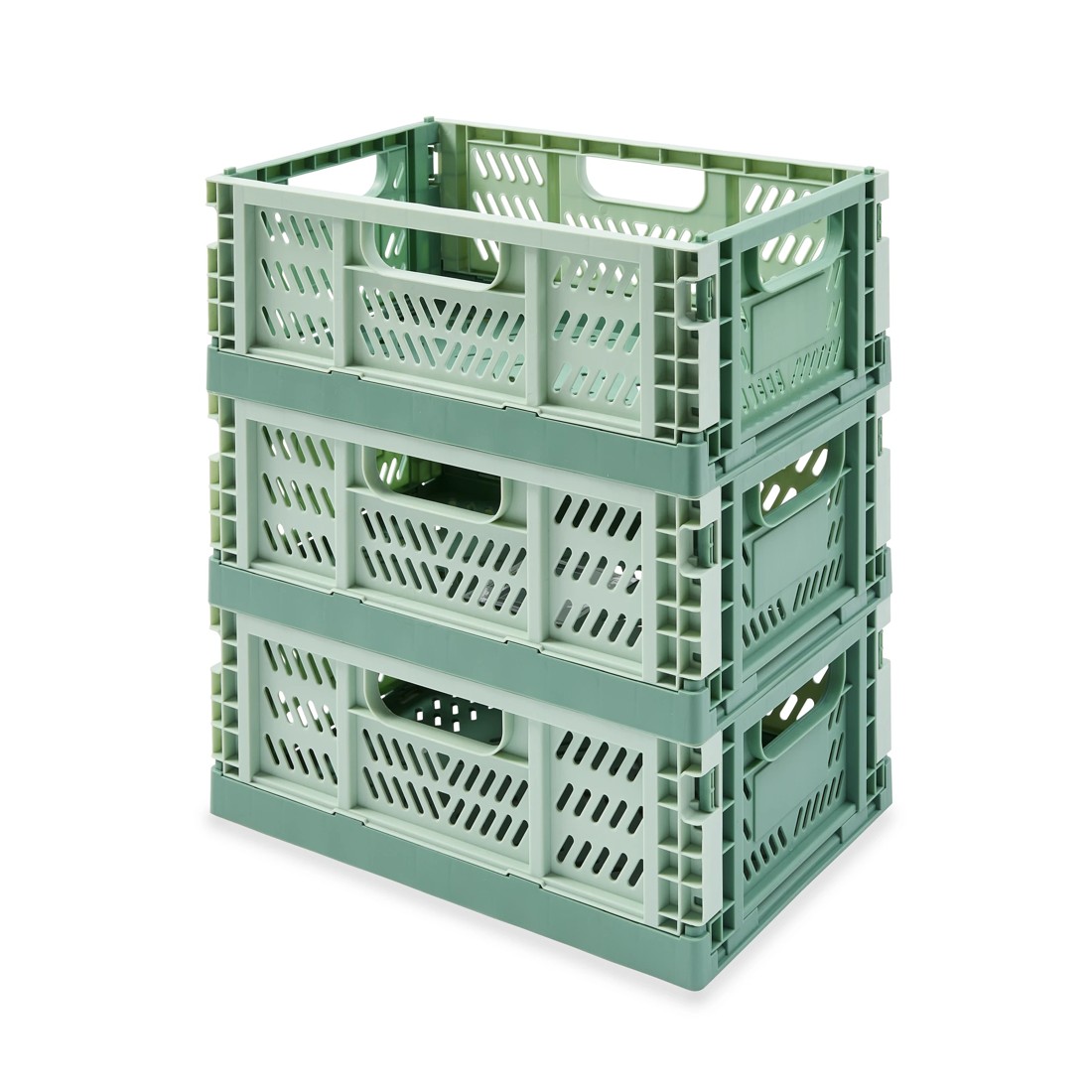 9 5L Collapsible Crate - Small, Green, 9 of 10