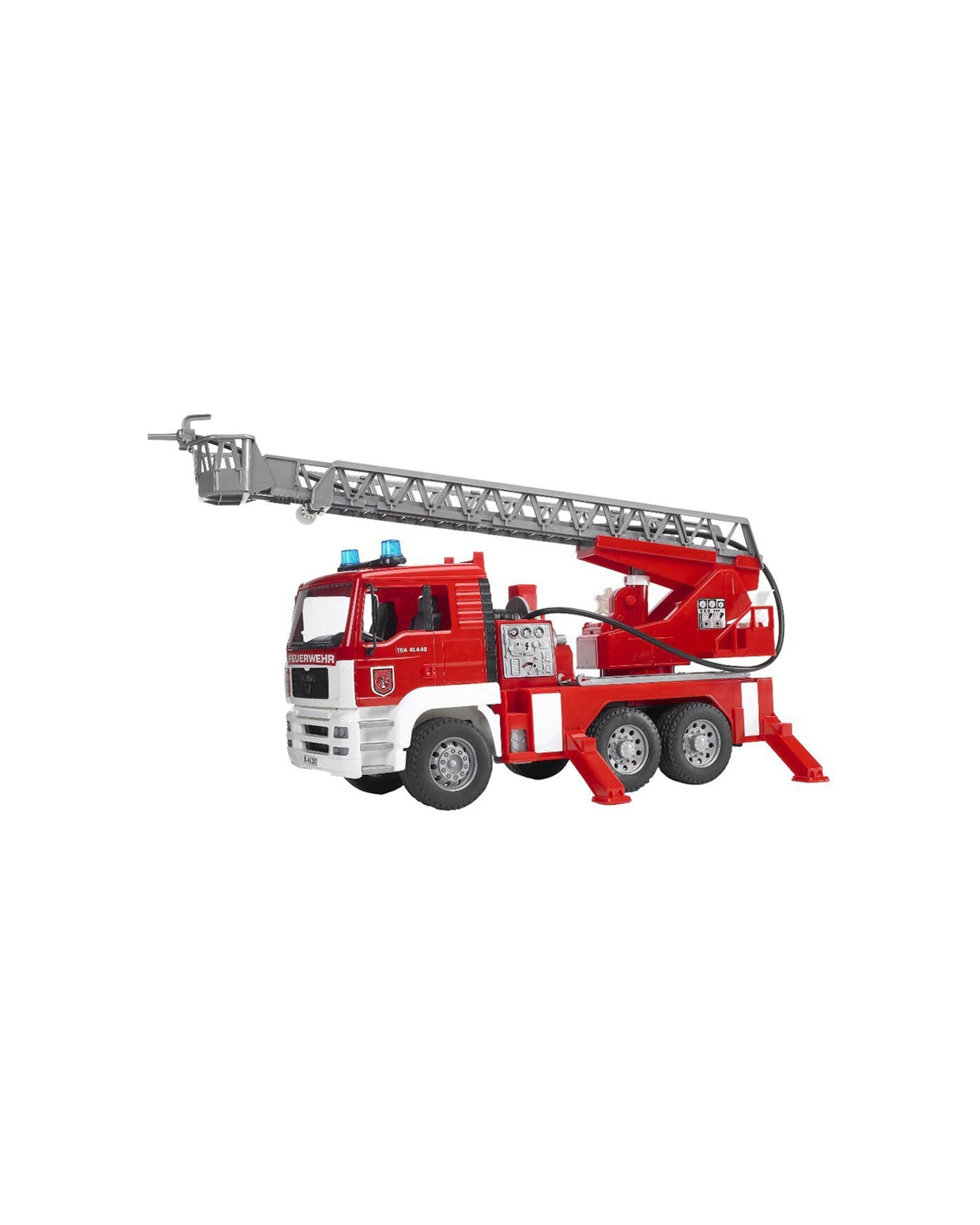 1 Bruder 1:16 47cm Fire Engine Truck With Water Pump Light Sound Toy 4 Years+ - Red, 1 of 7