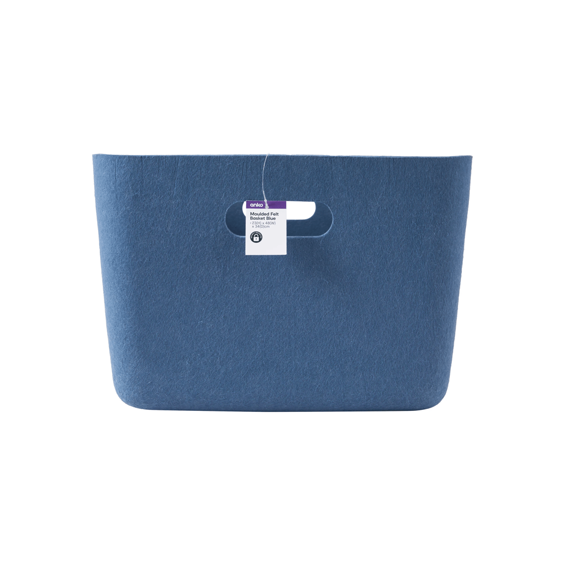 5 Moulded Felt Basket - Blue, 5 of 5