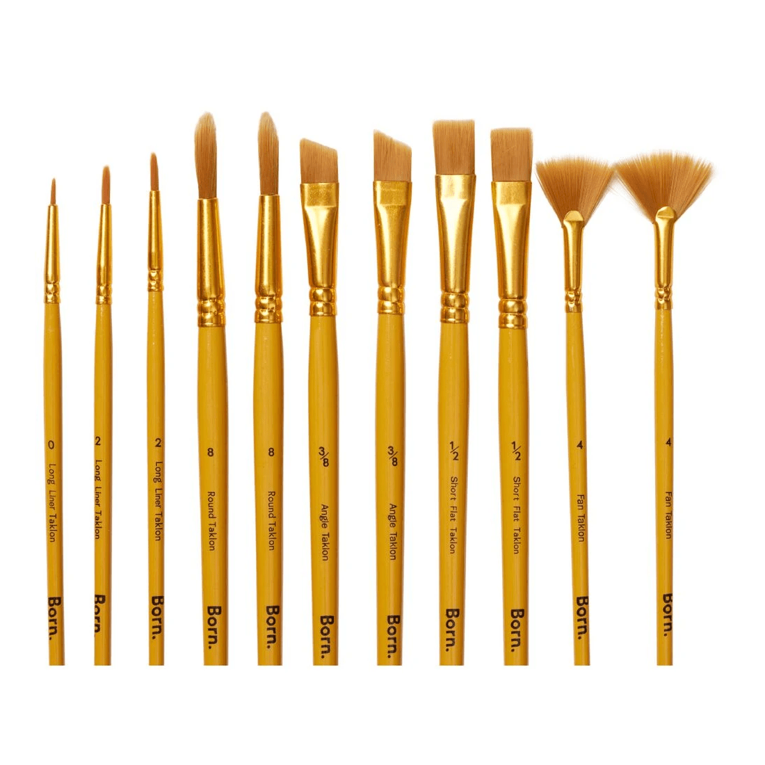 6 Born Taklon Value Paintbrush 50 Pack, 6 of 8