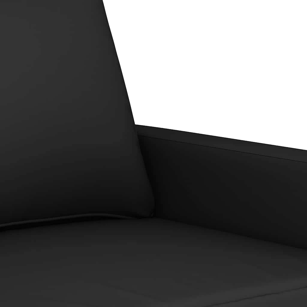 4 Vidaxl 2 Piece Sofa Set With Cushions Velvet - Black, 4 of 6