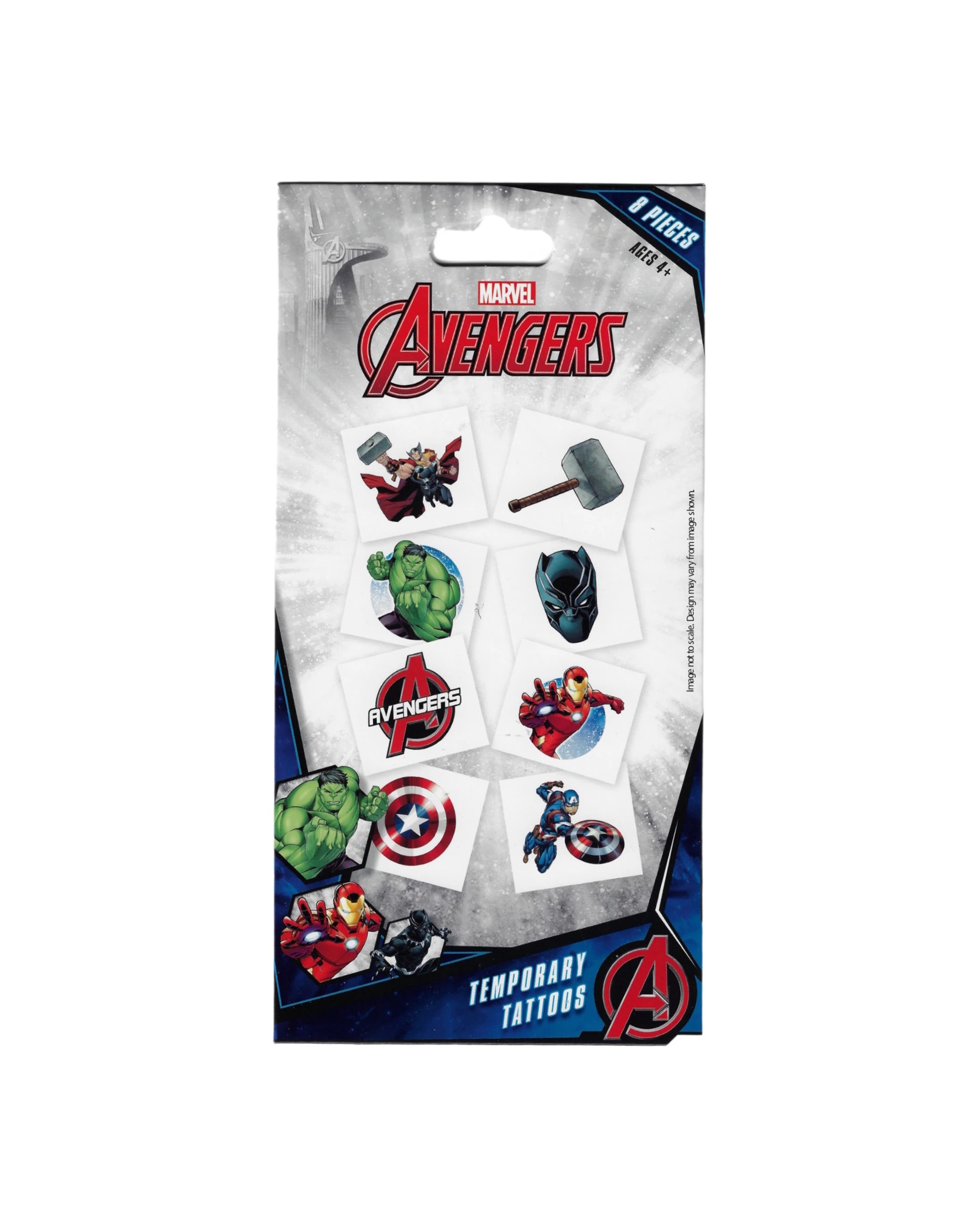 2 Marvel Marvel Avengers Powers Unite Tattoos Pack of 8, 2 of 3