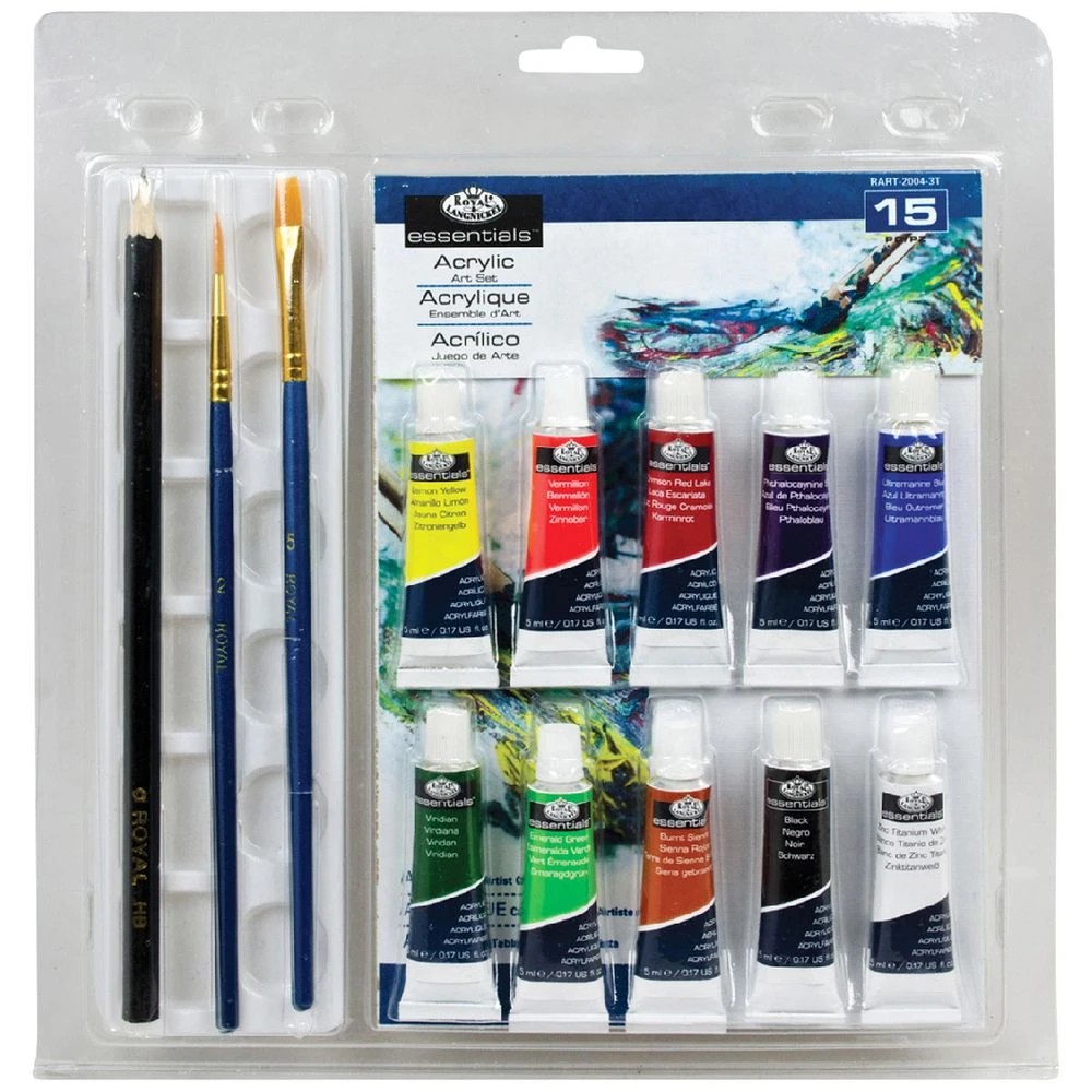 1 Royal & Langnickel Essentials Acrylic Paint Set 15 Piece, 1 of 2