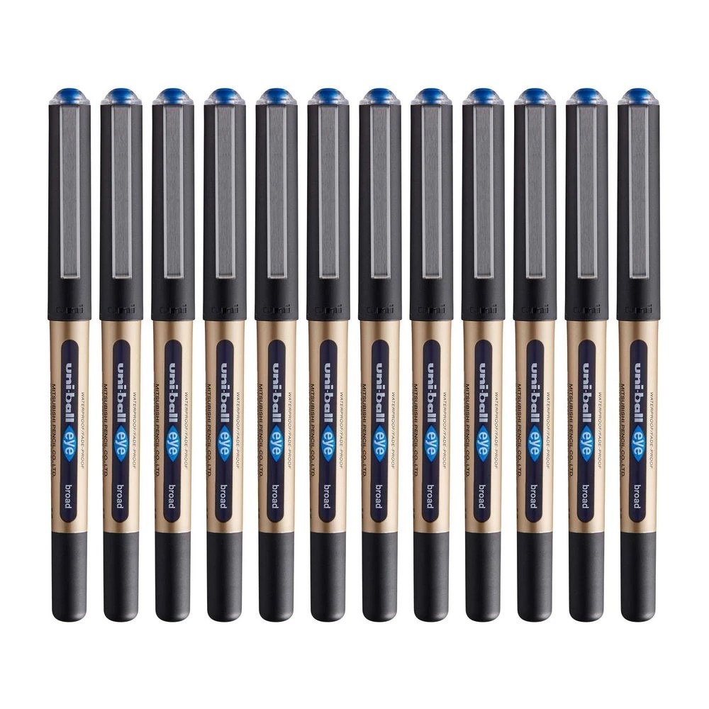 2 Uni-ball Eye Broad Rollerball Pens 12 Pack 1.0mm Blue, 2 of 2