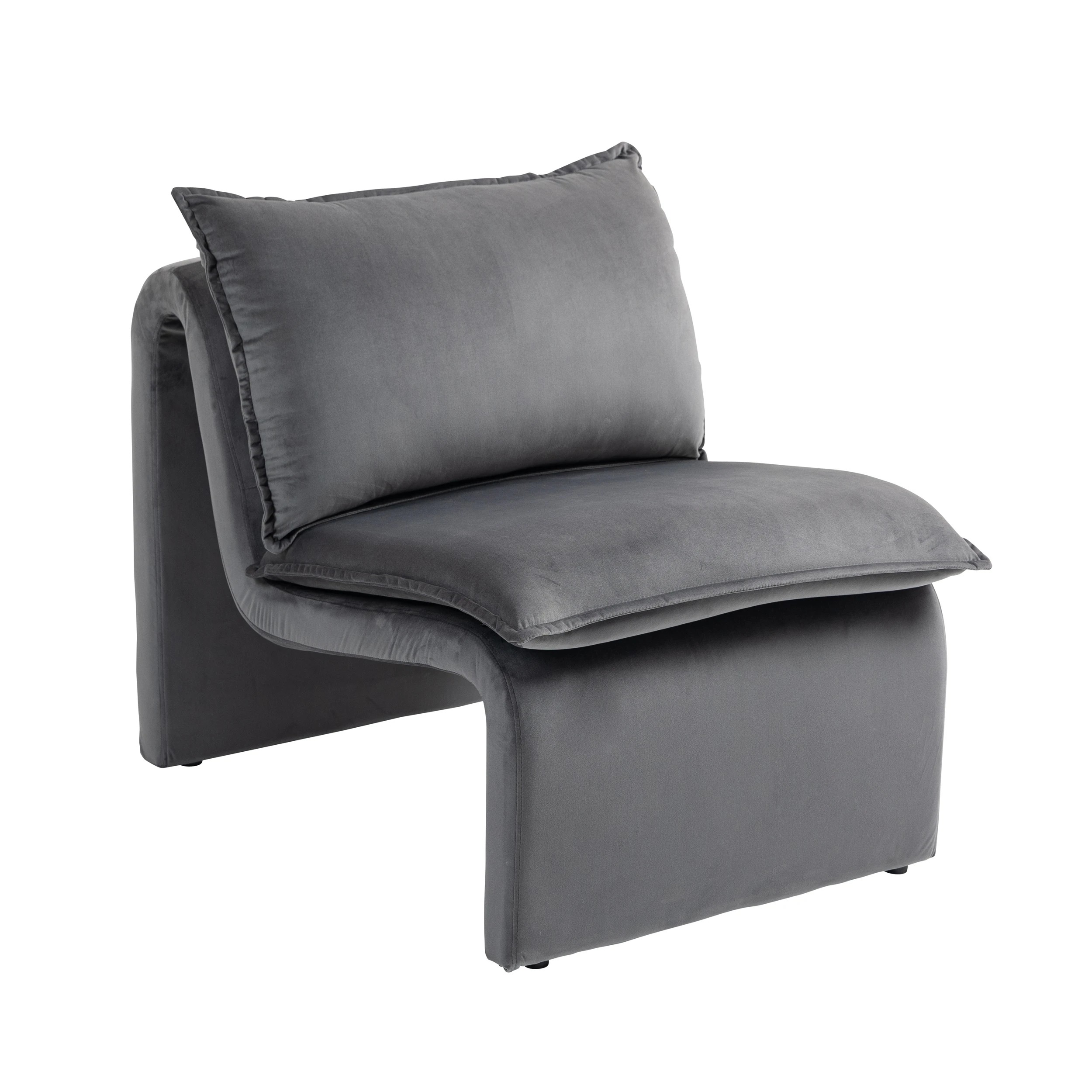 6 IHOMDEC Single Accent Sofa Chair - Grey - Grey, 6 of 10