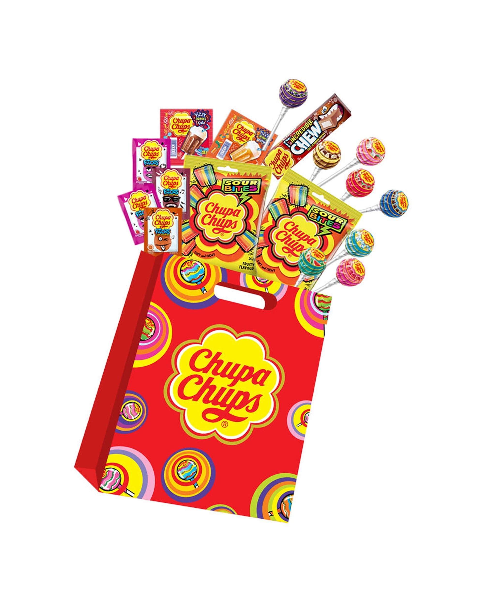2 Chupa Chups 6PK Showbag B4 Kids Children Lollipops Sweet Treats Confectionery Lolly - Multi, 2 of 2