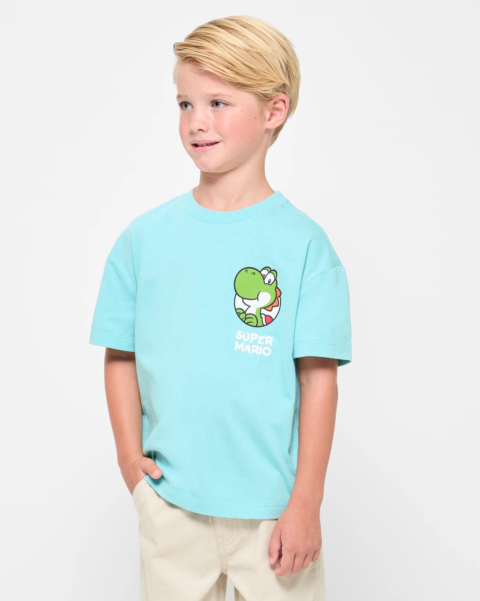 1 Super Mario Super-mario Yoshi T-shirt AQUA, 1 of 5