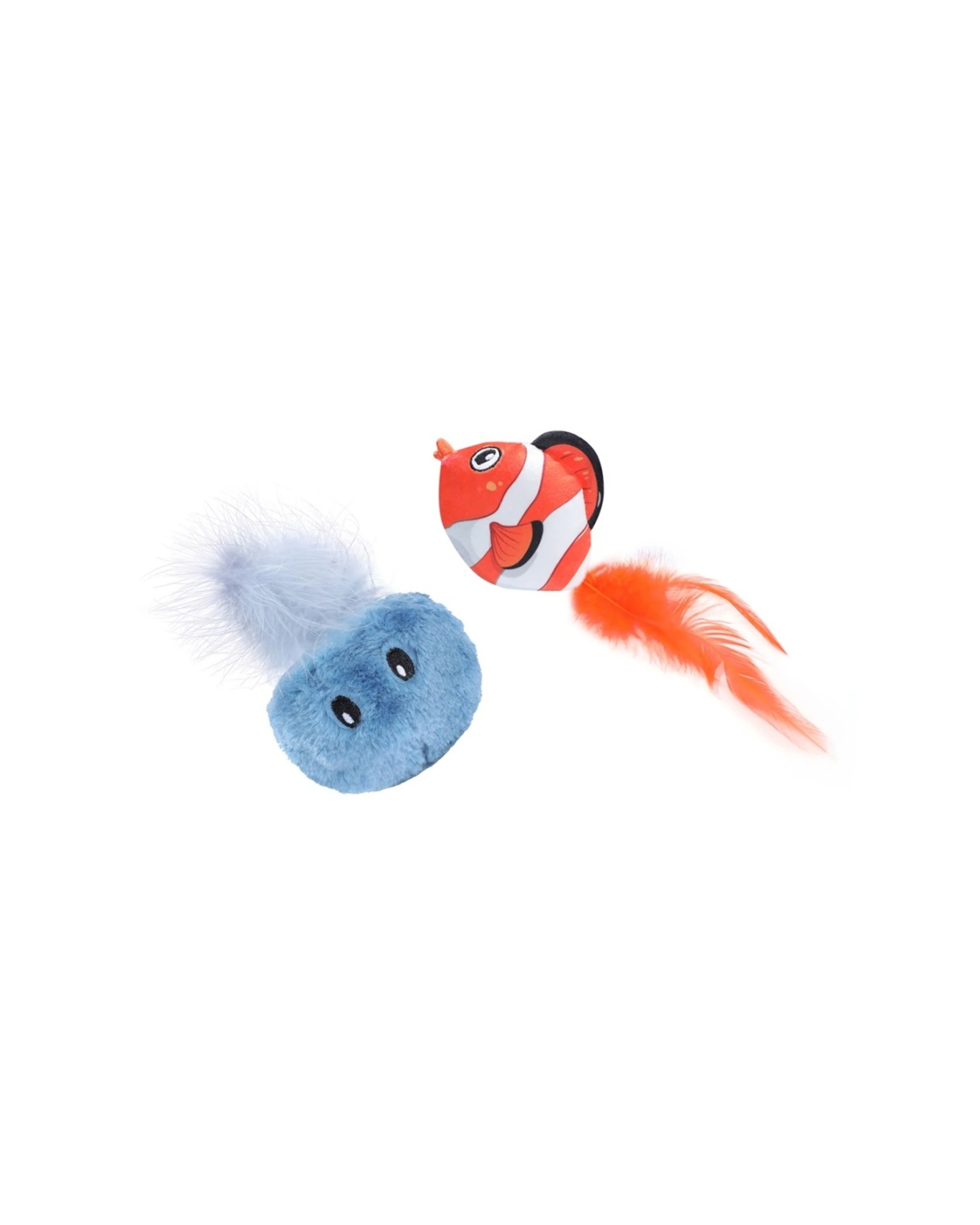 4 Paws & Claws 6x 2pc Cara Pet Cat Sea Life Plush Toy 10x5x5cm - Assorted, 4 of 8