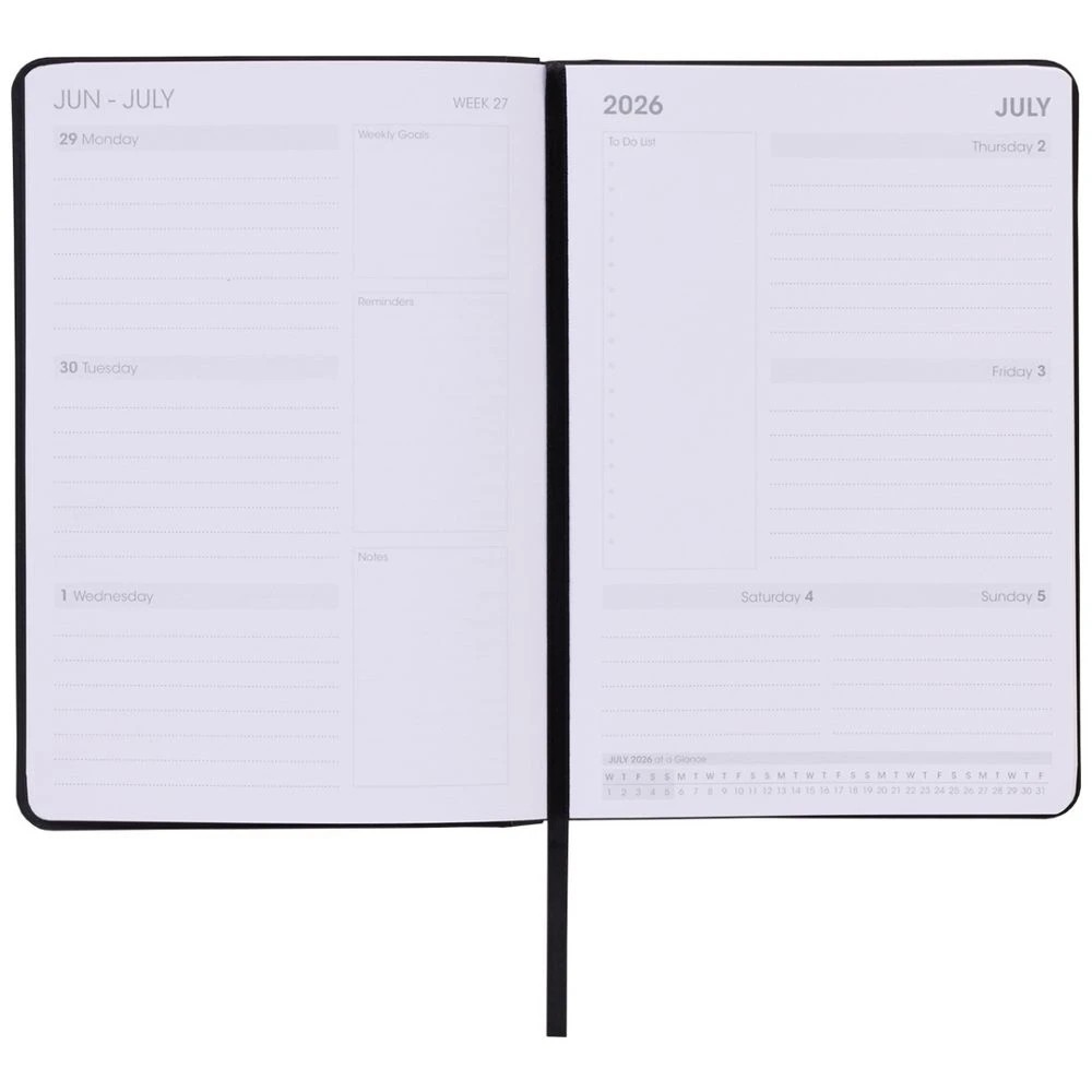 6 Otto A5 Week To View Diary FY26/27 with Pen Navy, 6 of 7