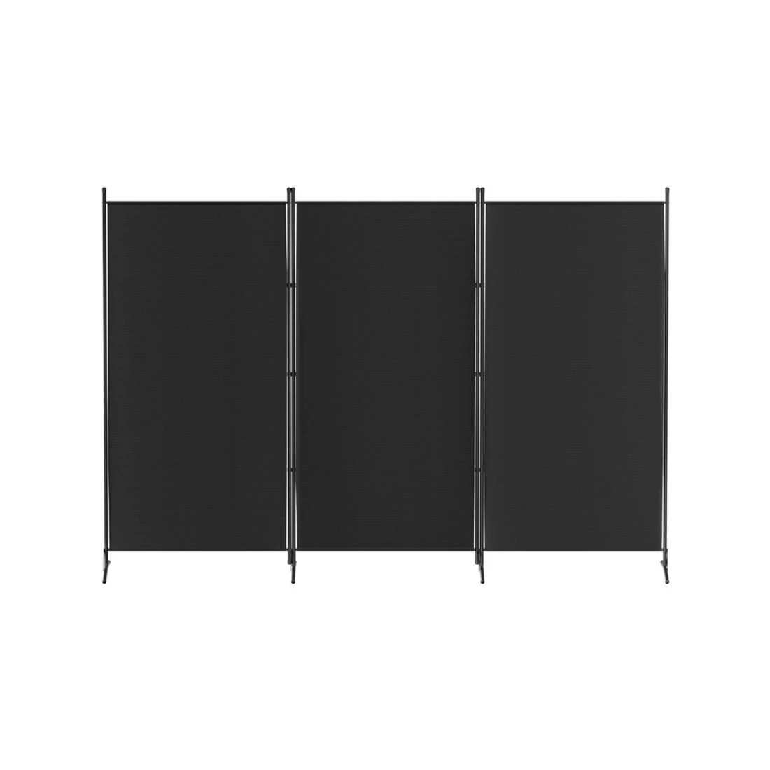 4 Artiss 3 Panel Room Divider Screen 260x180cm Fabric - Black, 4 of 7