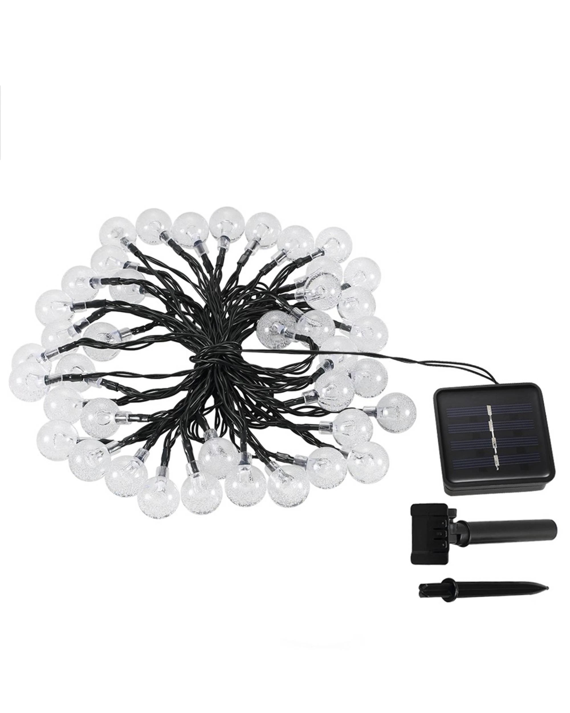 1 Advwin 12M 100 LED String Fairy Lights Solar Powered 8 Modes Christmas Outdoor/Indoor, 1 of 3