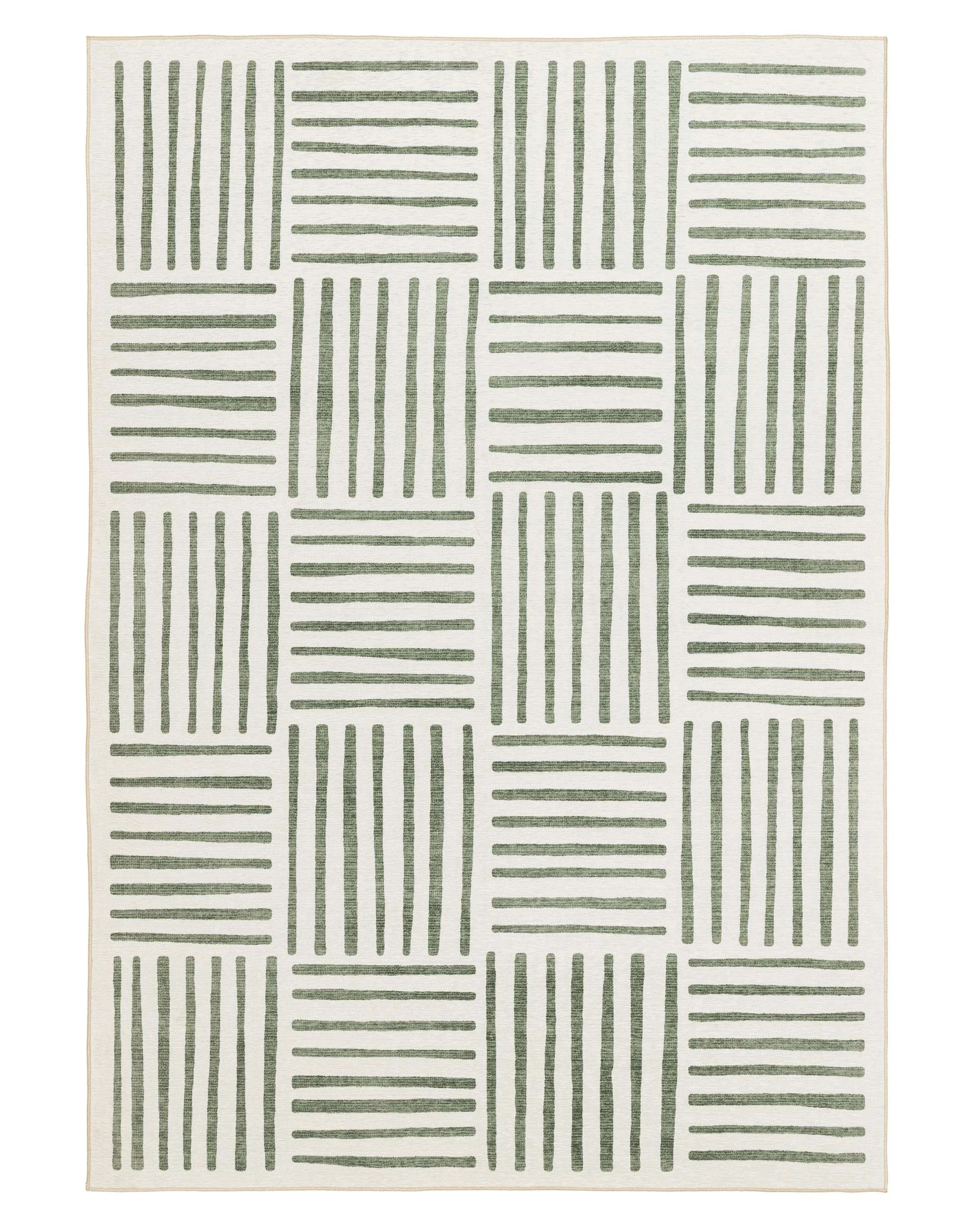 1 Loopsie Talamook Matchstick Indoor Outdoor Washable Rug-400cm x 300cm - Green, 1 of 8