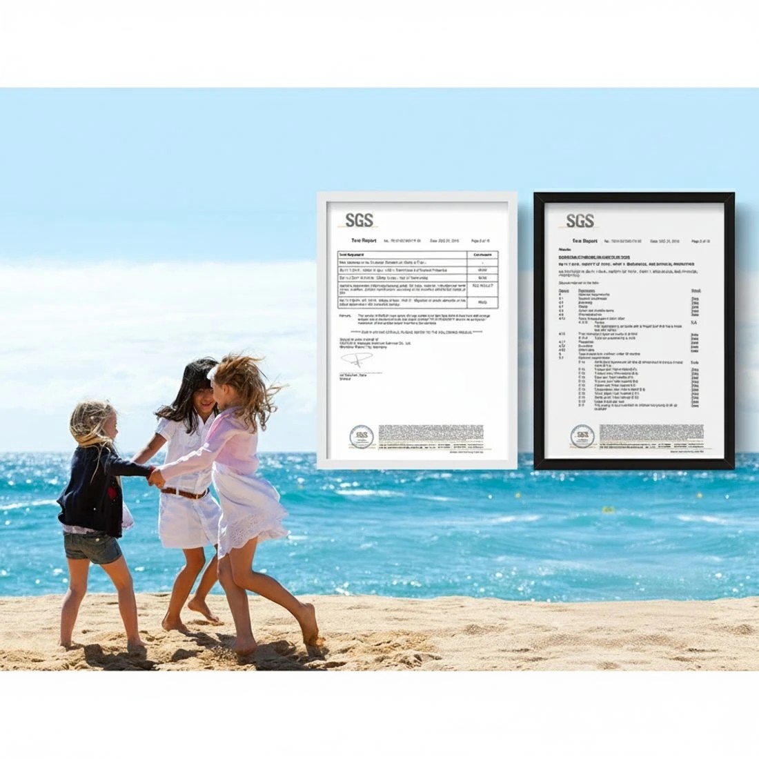 5 Keezi Kids Table Plastic Square Activity Study Desk 60X120CM - Blue, 5 of 5