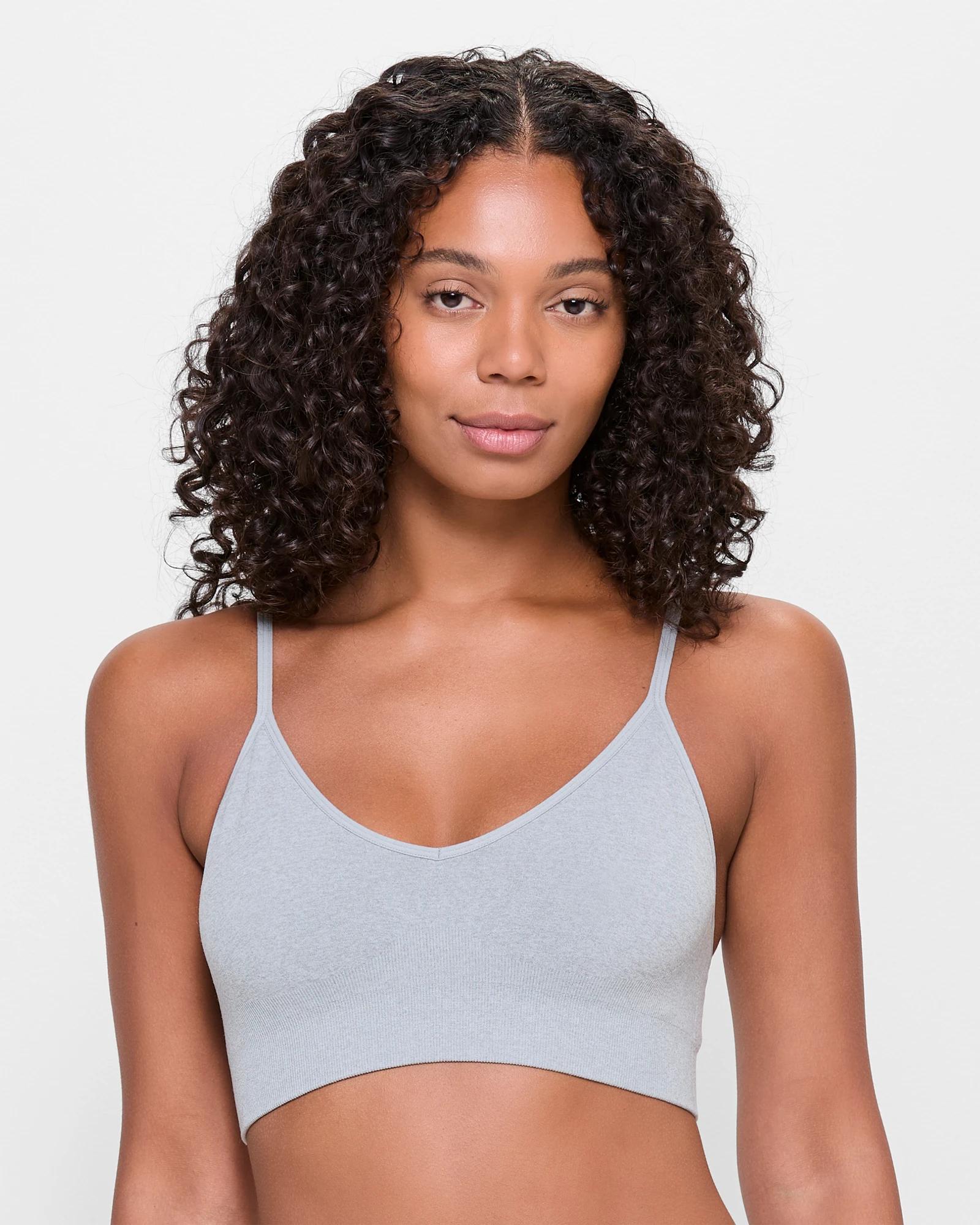 1 Target Seamfree Low Impact Sports Crop Top GREY MARLE, 1 of 3
