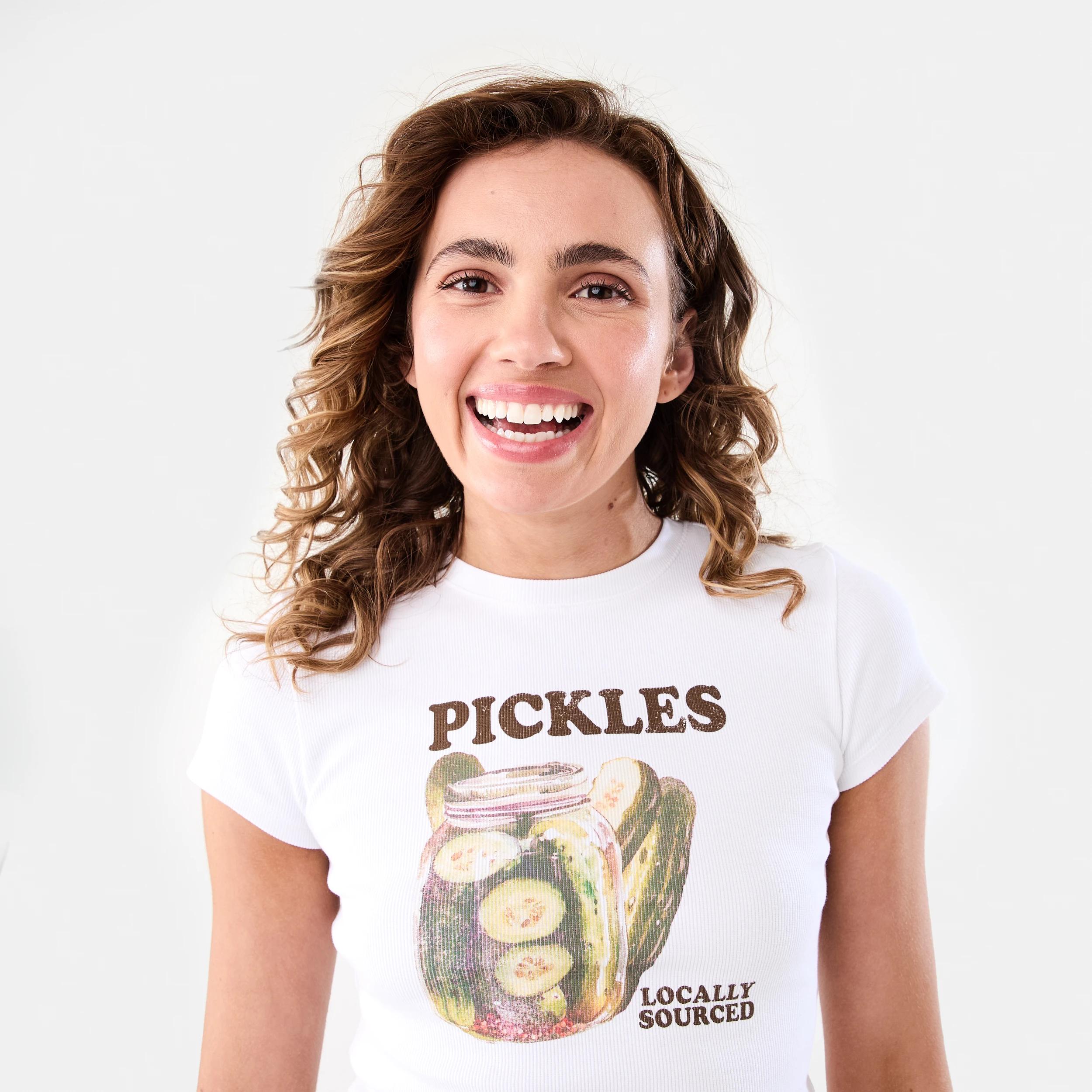 5 Neat Fit Print Rib T-shirt Wht Pickle, 5 of 7