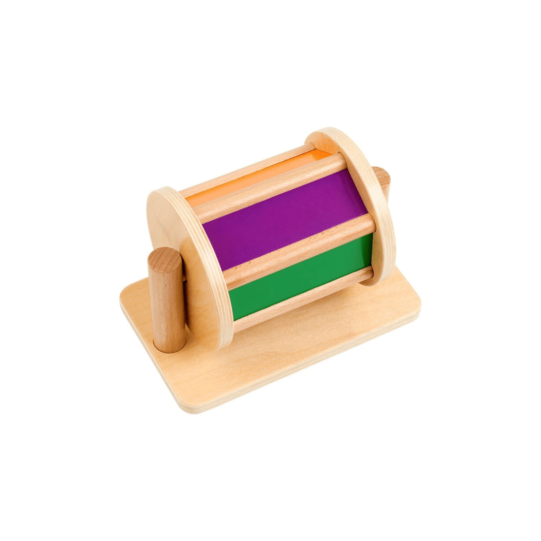 2 EDUCO Spin The Drum Toy - Wooden Sensory Toy - Educational Toy 0-3 Years - Multi, 2 of 2