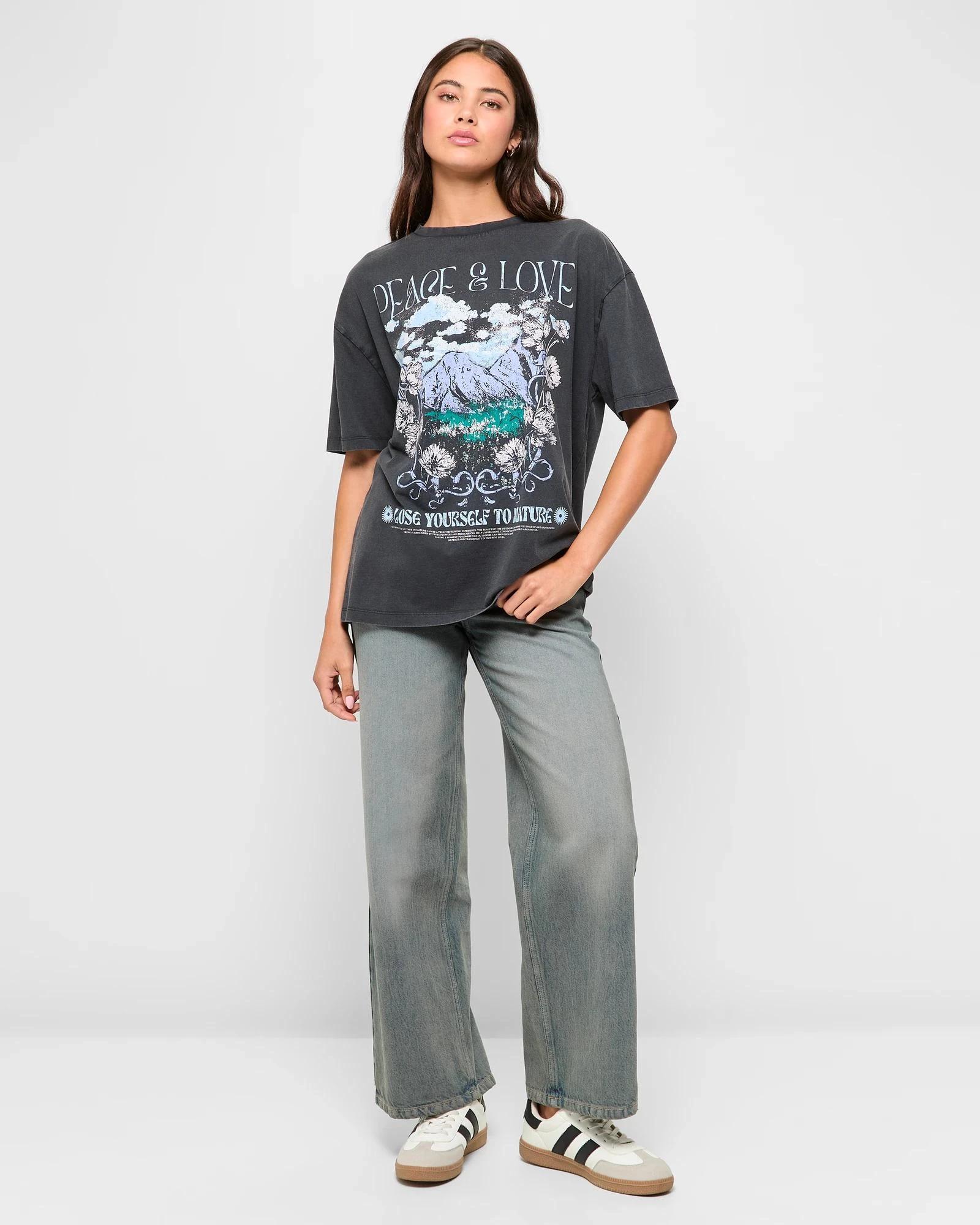 2 Australian Cotton Boyfriend T-shirt - Lily Loves FLORAL OUTDOORS, 2 of 5