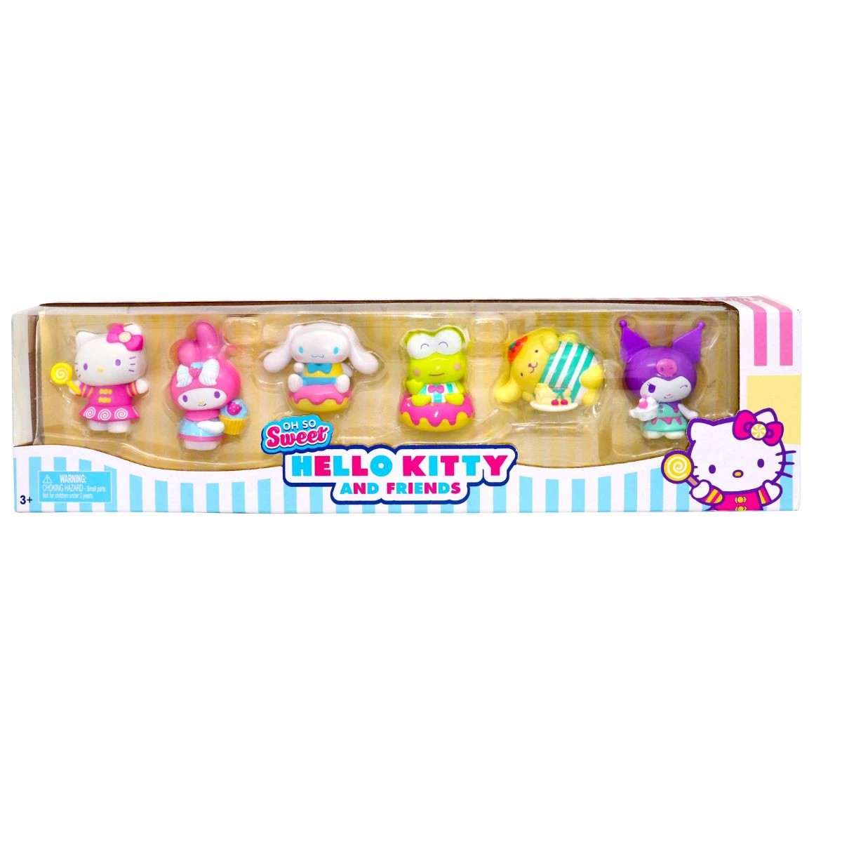 1 6 Pack Hello Kitty and Friends Oh So Sweet Mini Collectibles, 1 of 9