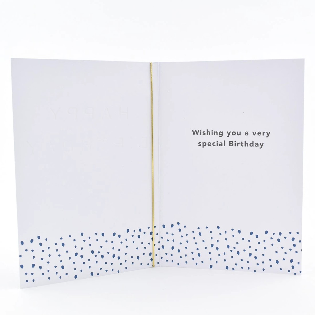 3 Hallmark Birthday Card - Blue Stripes, 3 of 3