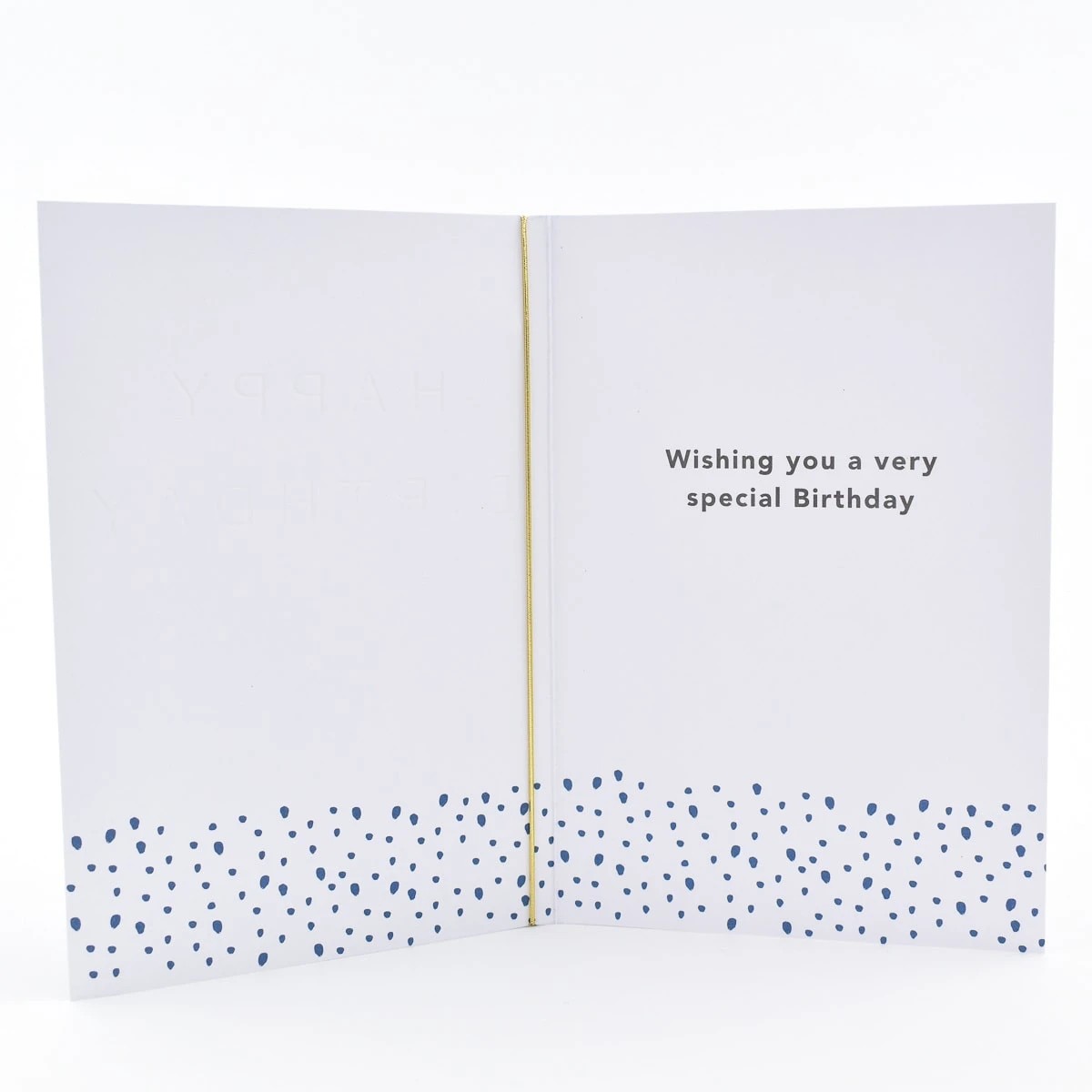 3 Hallmark Birthday Card - Blue Stripes, 3 of 3