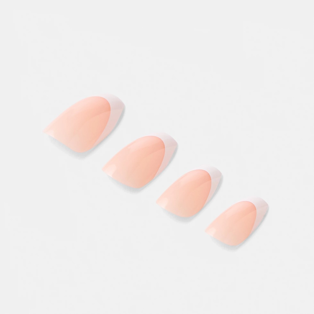 5 OXX Cosmetics 24 Pack Artificial Nails with Adhesive - Coffin Shape, French Tip, 5 of 5