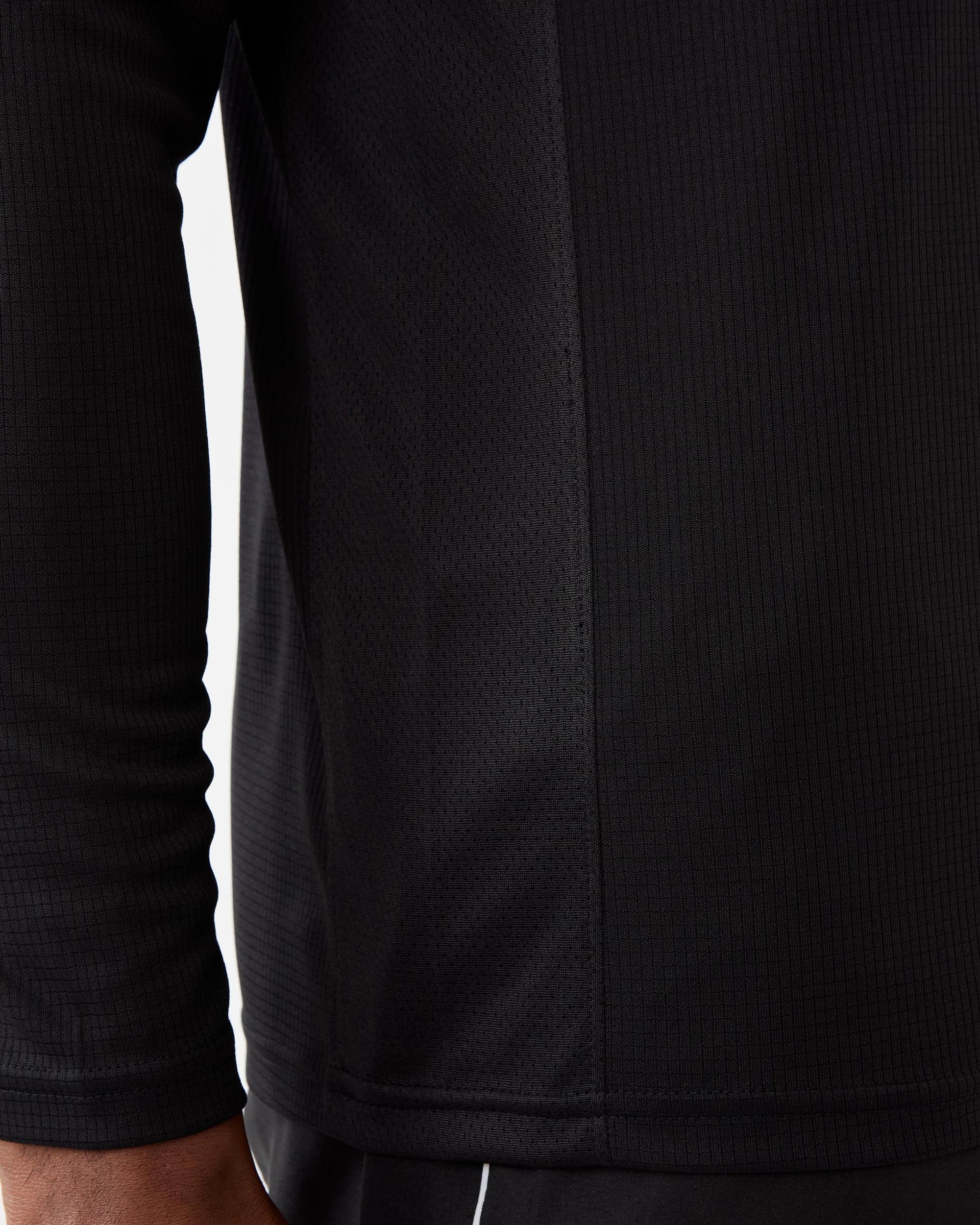 6 Active Mens Long Sleeve Performance T-shirt Black, 6 of 6