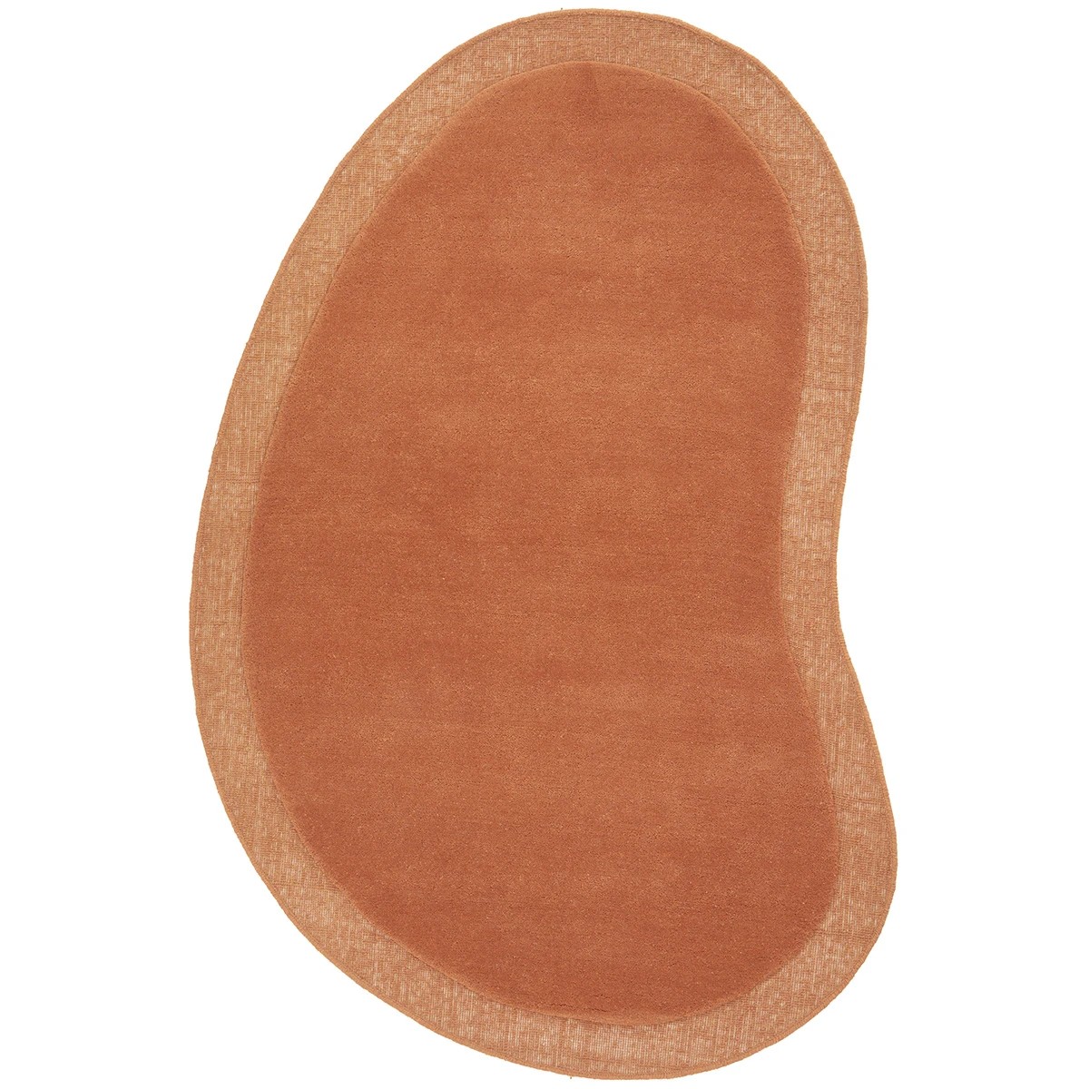 1 Common Ground Rugs Calista 380x280cm Shaped - Extra Large Hand Tufted Wool Rug - Burgundy, 1 of 7