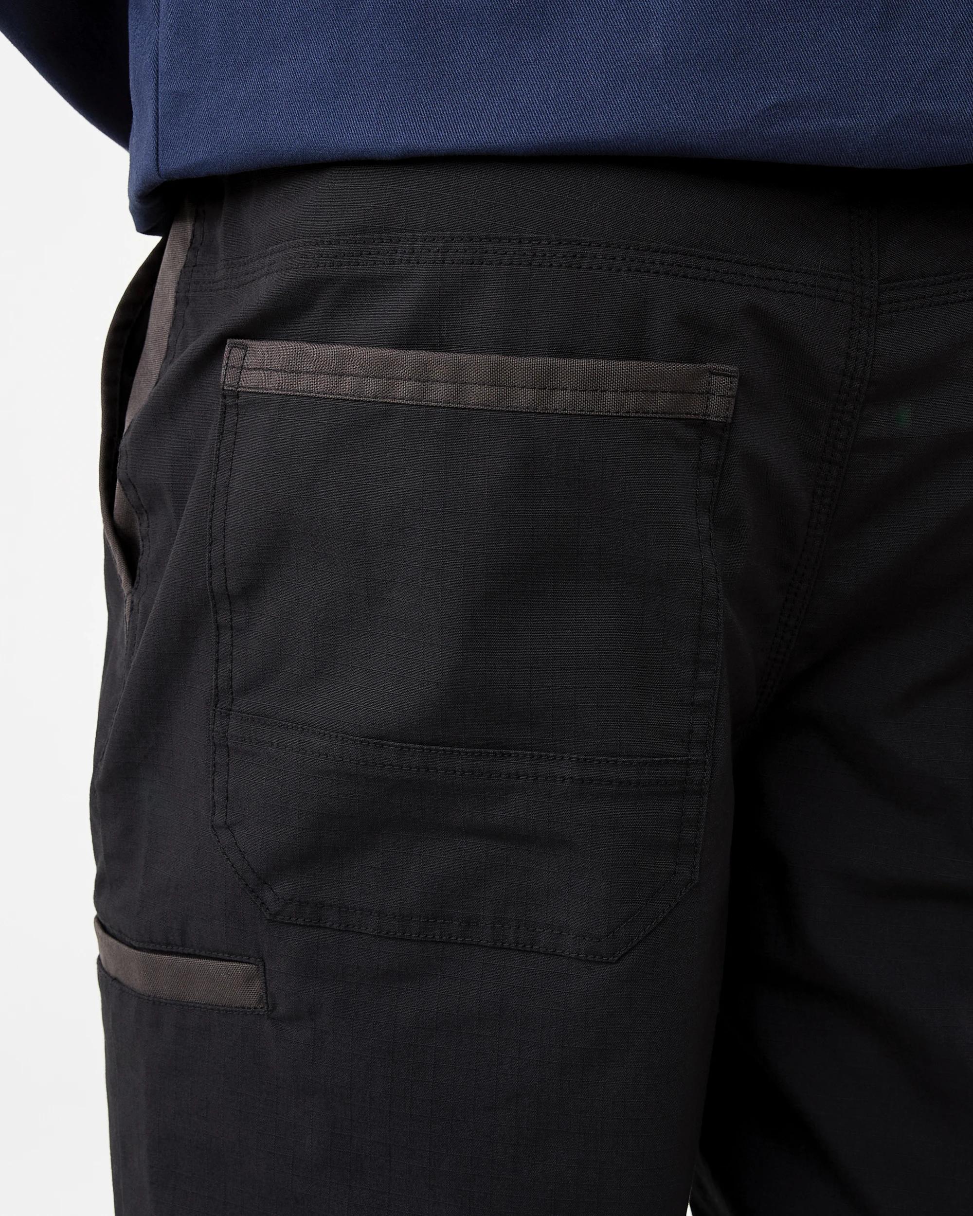 8 Workwear Ripstop Stretch Pants Black, 8 of 9