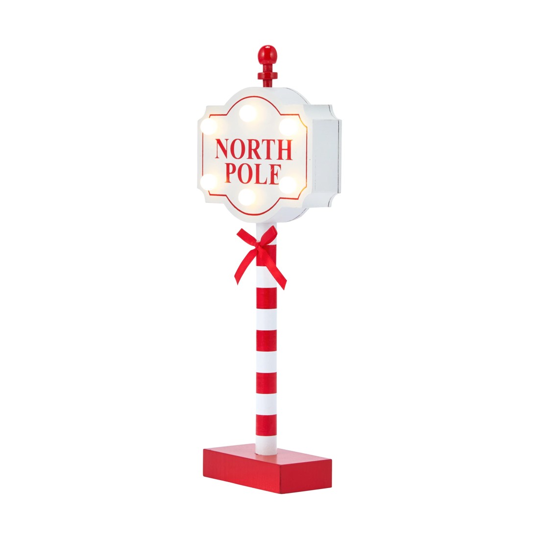 2 Light Up North Pole Sign, 2 of 8