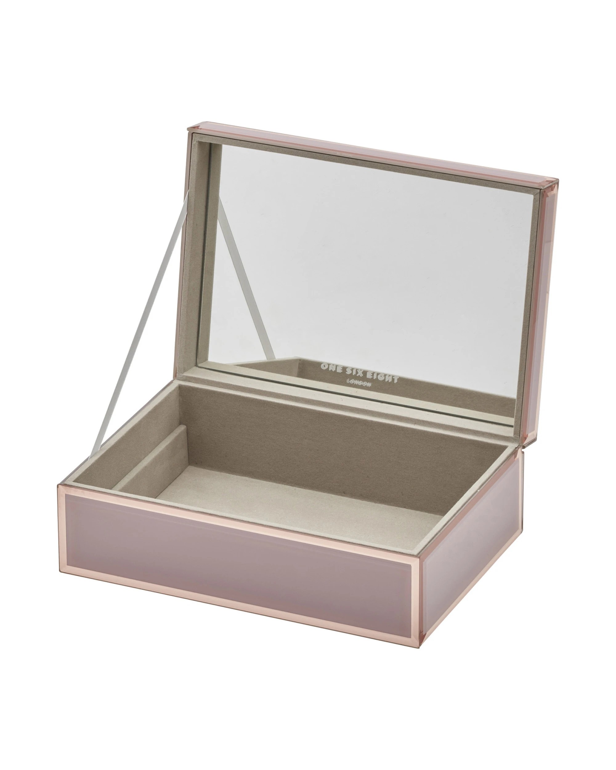 3 One Six Eight London Sara Jewellery Box - Dusty Rose - L - Pink, 3 of 4