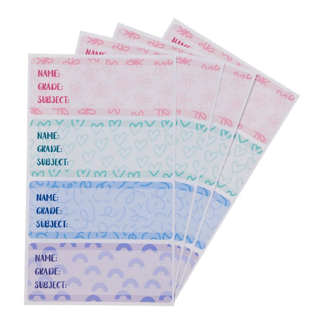 3 Studymate Book Labels Pastels 16 pack, 3 of 3