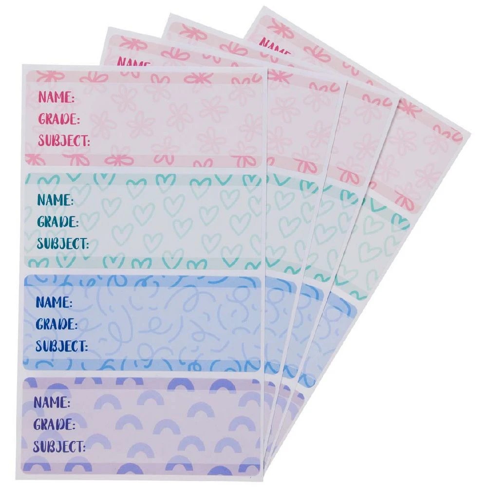 3 Studymate Book Labels Pastels 16 pack, 3 of 3