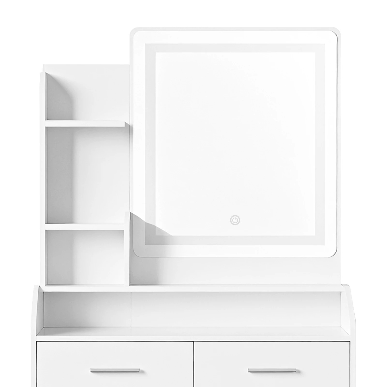 5 Ausway Dressing Table Set Makeup Dresser Vanity Mirror 2 Storage Drawers, 5 of 6