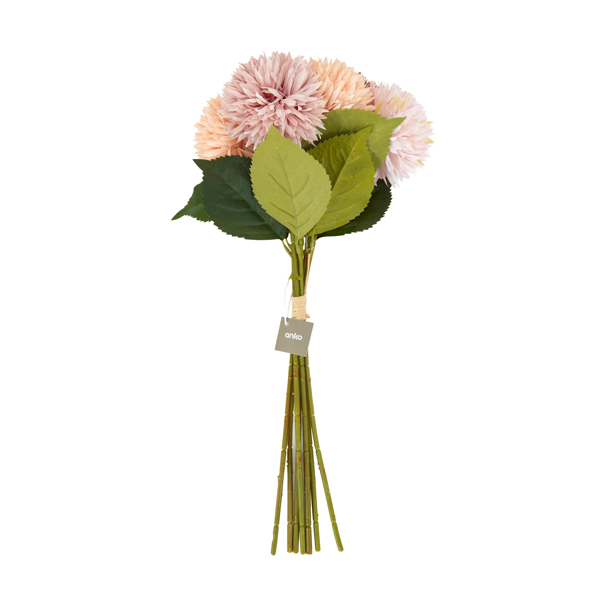 4 Artificial Pom Pom Flowers, 4 of 4