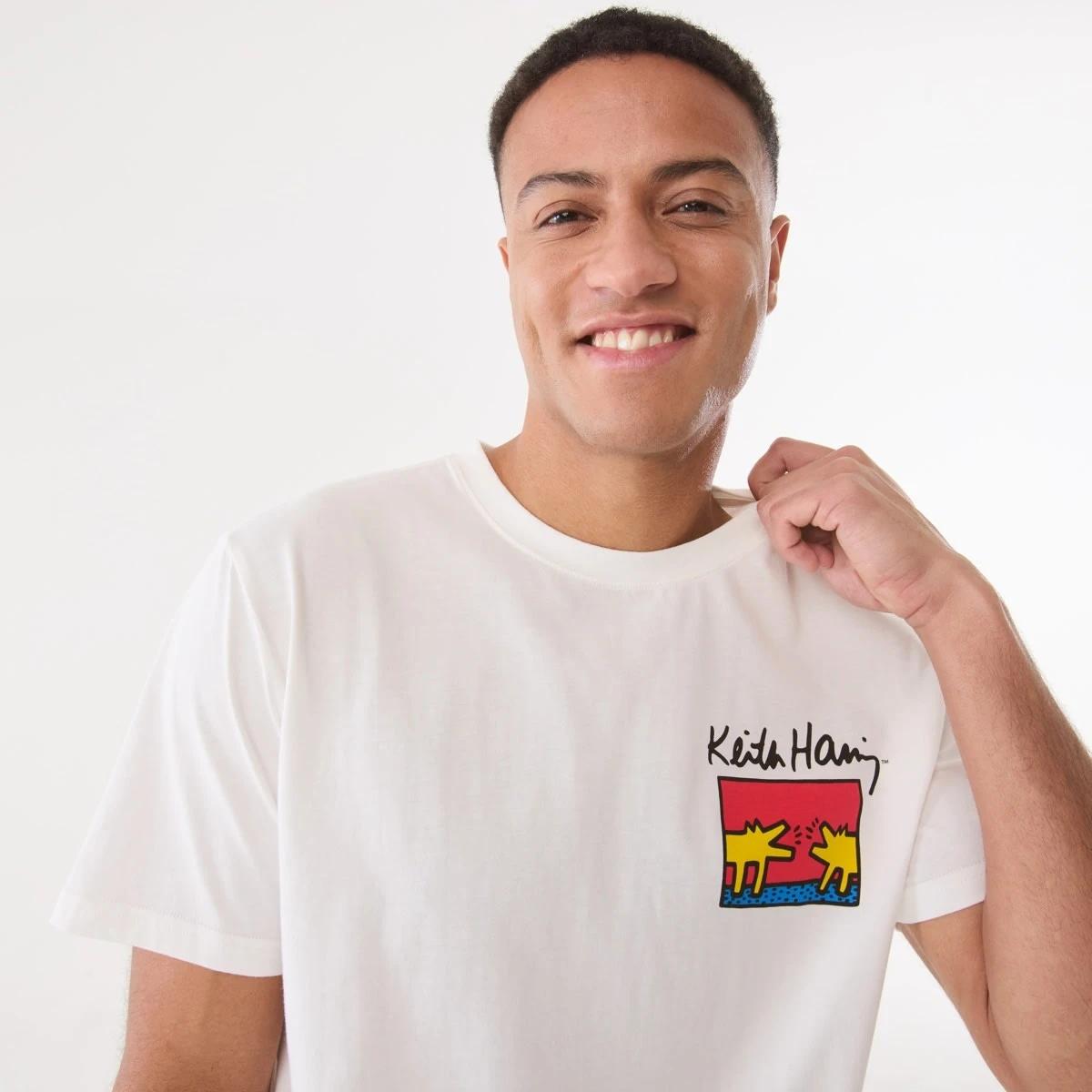 4 Keith Haring License T-shirt SNOW WHITE, 4 of 6