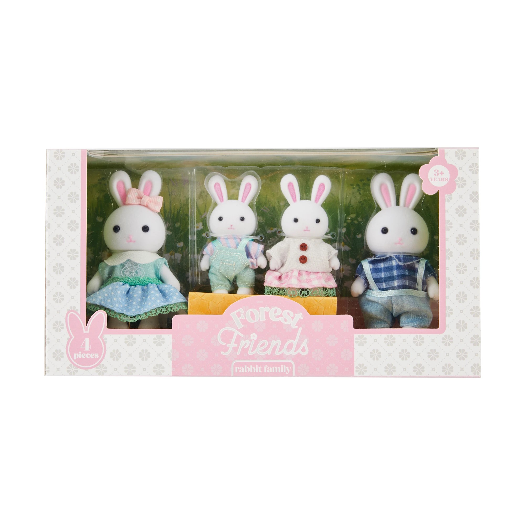 1 4 Piece Forest Friends: Rabbit Family Playset, 1 of 5