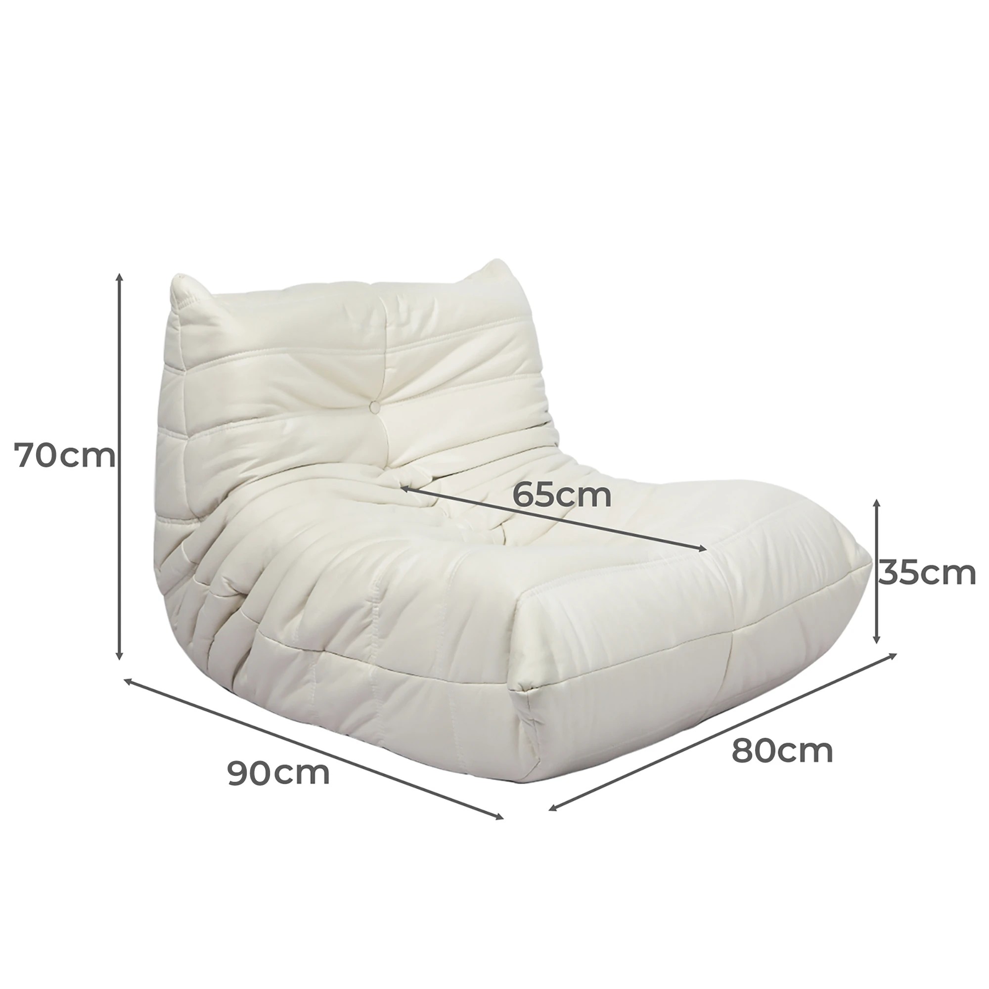 3 Levede Caterpilar Sofa - Beige, 3 of 6