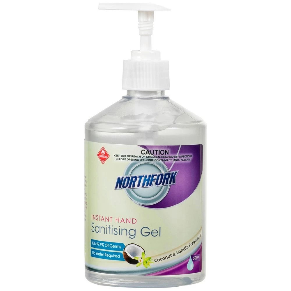 1 Northfork Hand Sanitiser Gel Coconut and Vanilla 500mL, 1 of 3